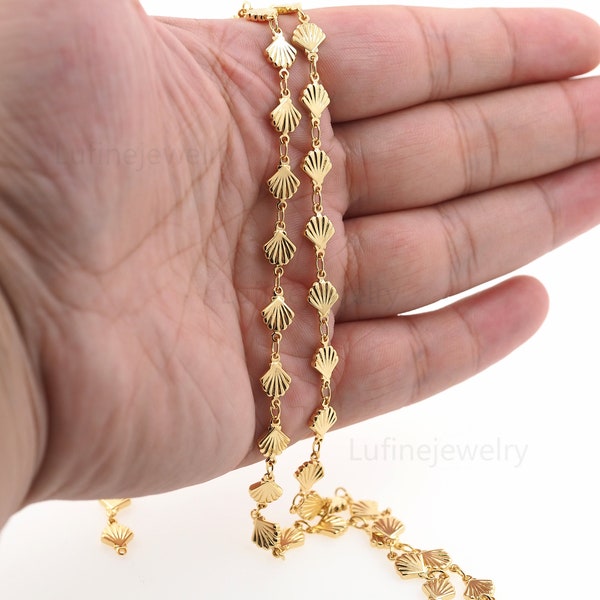 Gold Shell Necklace - Etsy