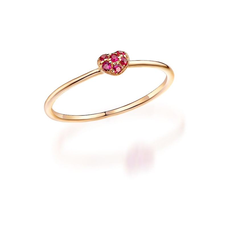 14k gold ring Solid 14k gold round cut natural ruby ring ruby ring gemstone ring