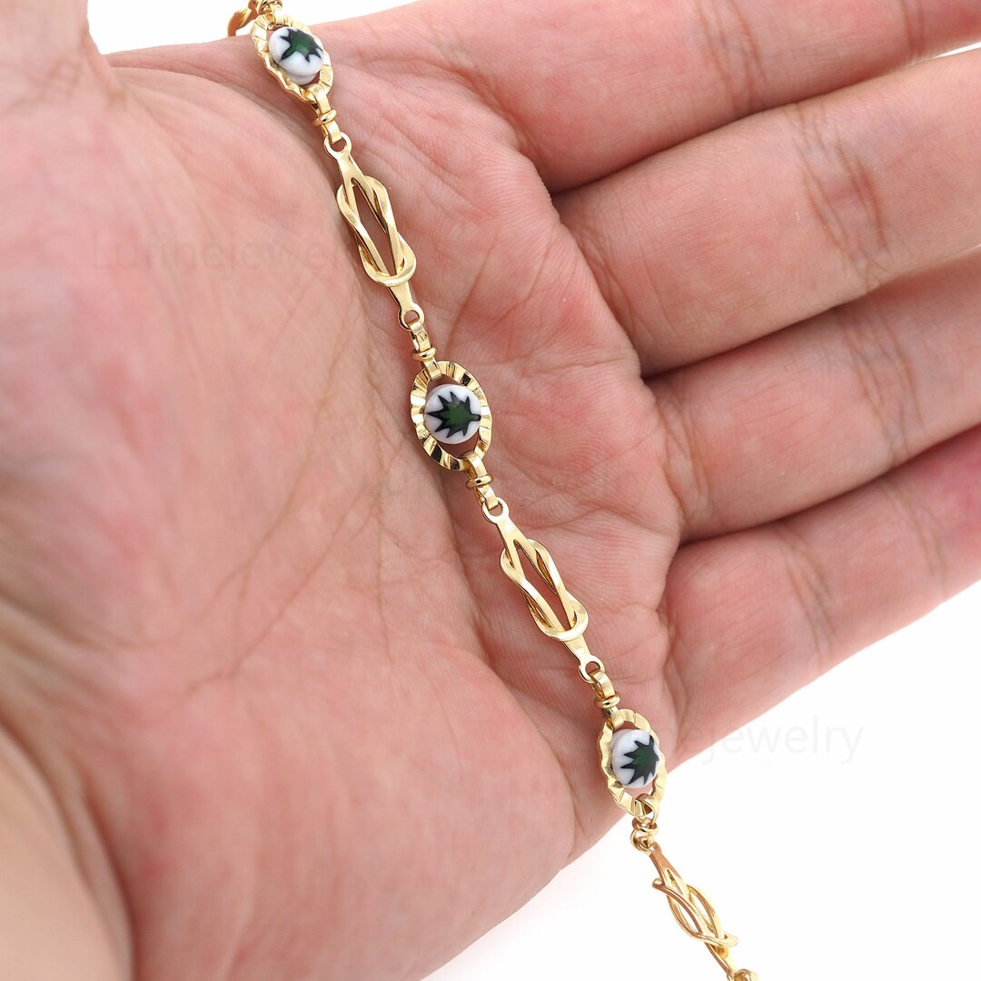 18k Gold Filled Evil Eye Chain Necklace,gold Evil Eye Necklace for DIY