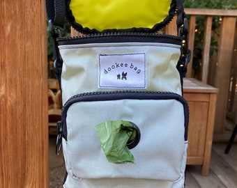 Dookee Bag, Dog Poop Carrier, Poop disposal bag, Dog Poop Dispenser, Dog Walking Bag, Dog Beach Bag, Dog Travel Bag