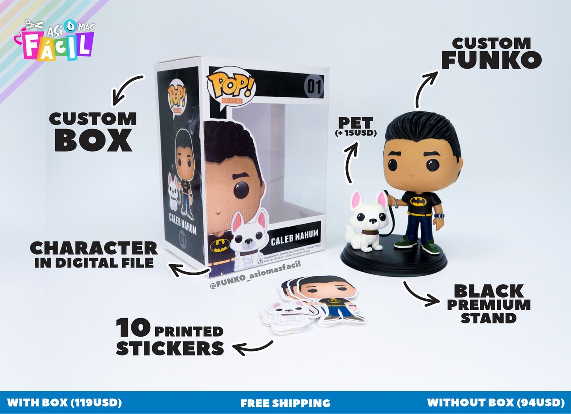 Personalized Funko POP personalized box. Custom funko pop | Etsy