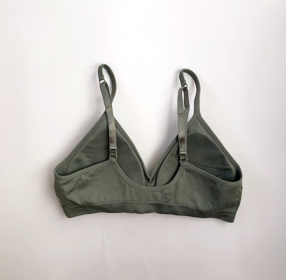 army green bralette