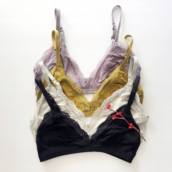 triangle bralette lace