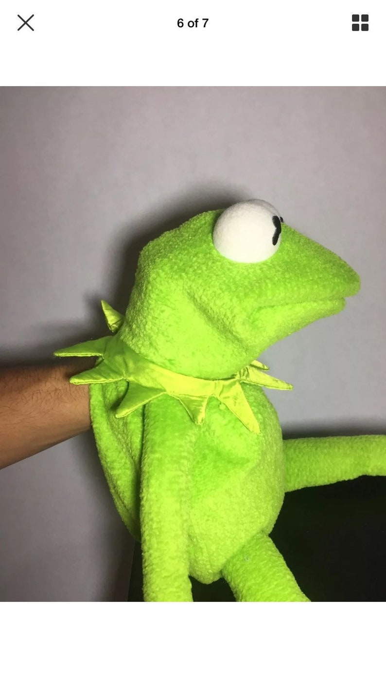 Kermit the frog hand puppet READ DESCRIPTION | Etsy