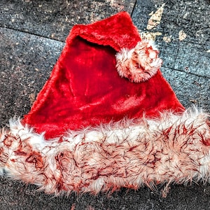 Creepy BLOODY Santa Hat