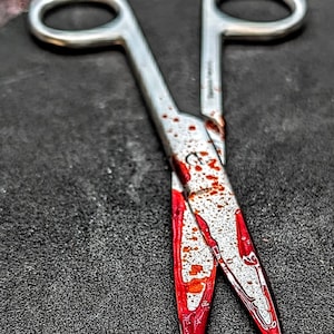 Bloody Surgical Scissors