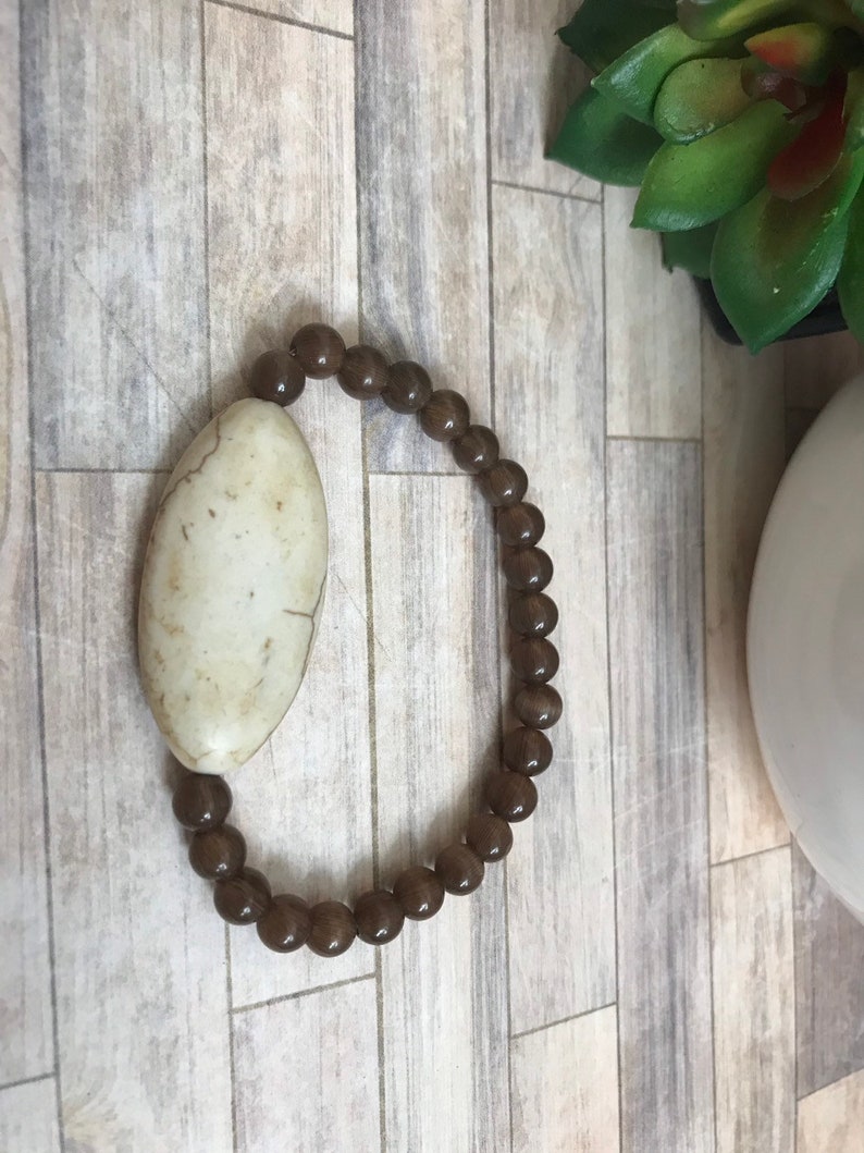 black agate beads Stretch bracelets statment focals tigers eye jasper