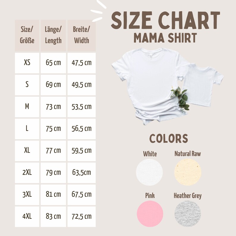 Mama und Mini Partnerlook, Geschenk zu Muttertag, Geburt, Geburtstag, Nachhaltige T-Shirts, 100% Biobaumwolle, Nachhaltig Fair Kleidung Bild 6