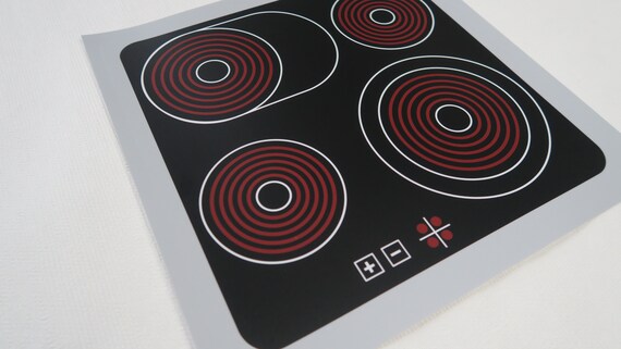Sticker Ceranfeld Cooking Plates For Play Kitchen 30x30 Cm Etsy