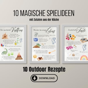 Spielidee Kinder | Rezepte für Kinder | Kindergeburtstag Spiel | Outdoor Kita| Bastelanleitung| Nachhaltige Kinderspiele| Digitaler Download