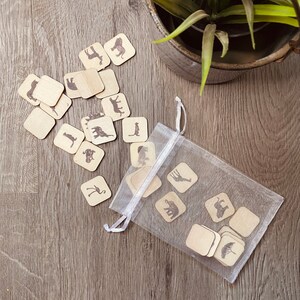Safari Wooden Memory Game, wooden matching game, Montessori, toddler games, wood games, little kid games, stocking stuffers, Christmas gift