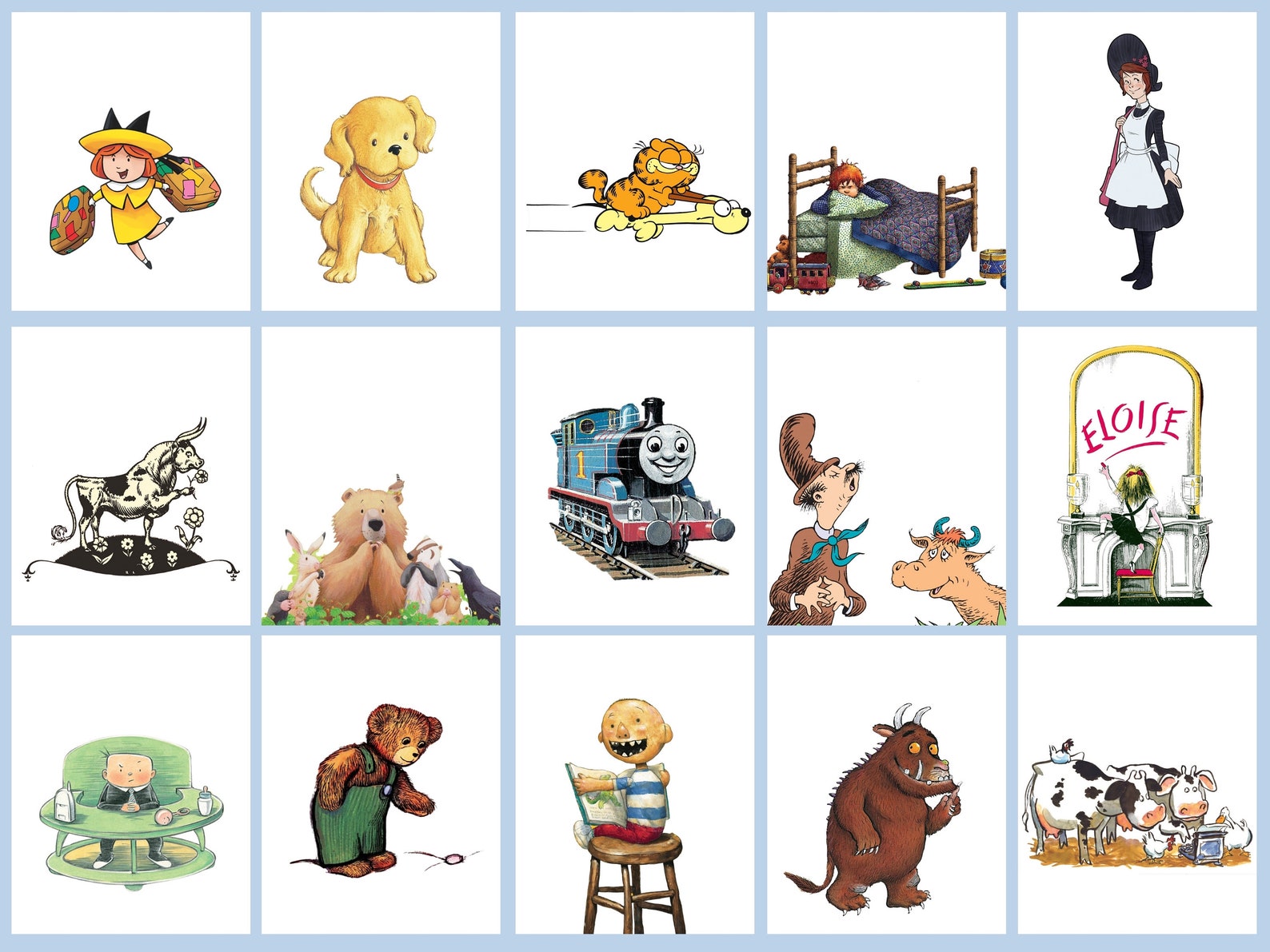 Iconic Childrens Book Characters Gallery Wall-classroom - Etsy