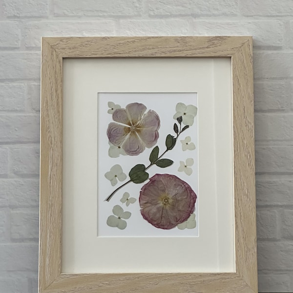 Pressed and Preserved Flower Art, Handmade Giclee Art, Modern Wall Art Design , Dried Flower art, Spring Ranunculus Decor, Garden Lover Art