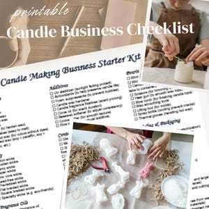 Candle Making Business Starter Kit Checklist Extended Printable Instant Download PDF