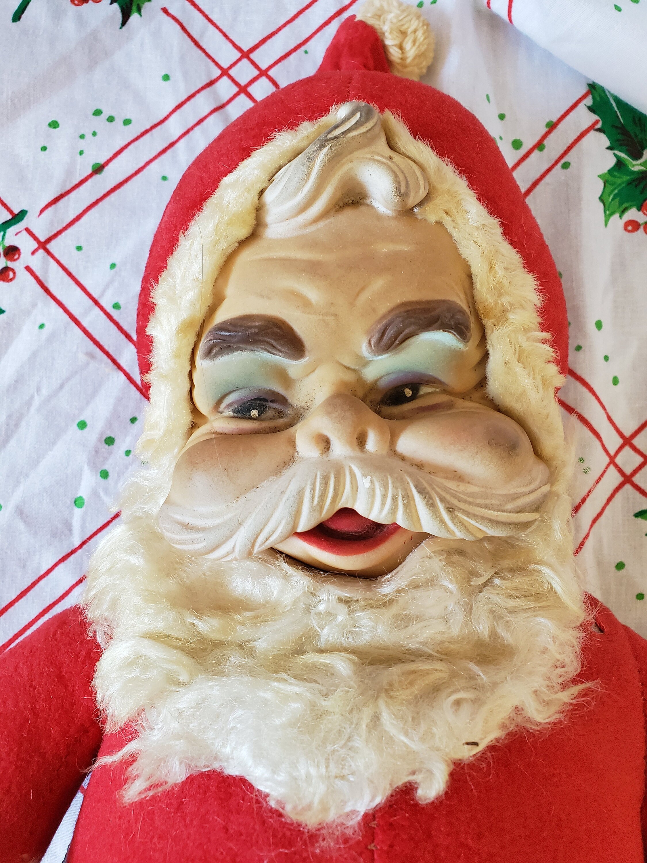 vintage rushton santa claus doll