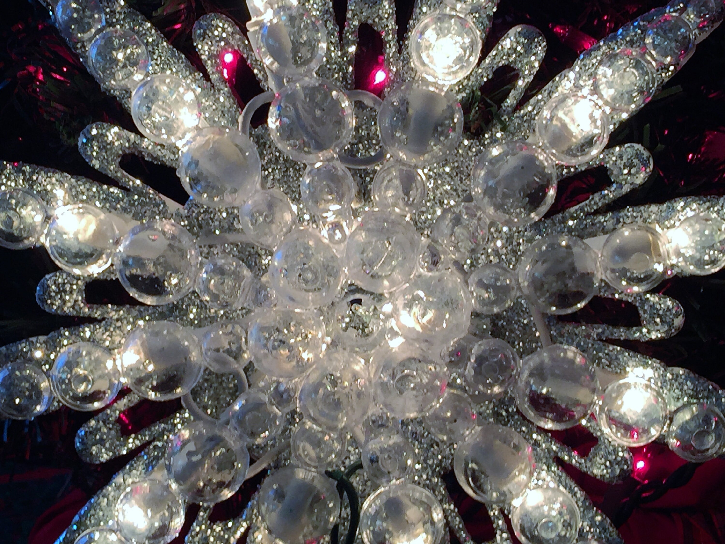 Vintage Tree Topper Retro Tree Old Fashioned Tree Decor Lighted Tree Topper Snowflake Christmas Tree Topper