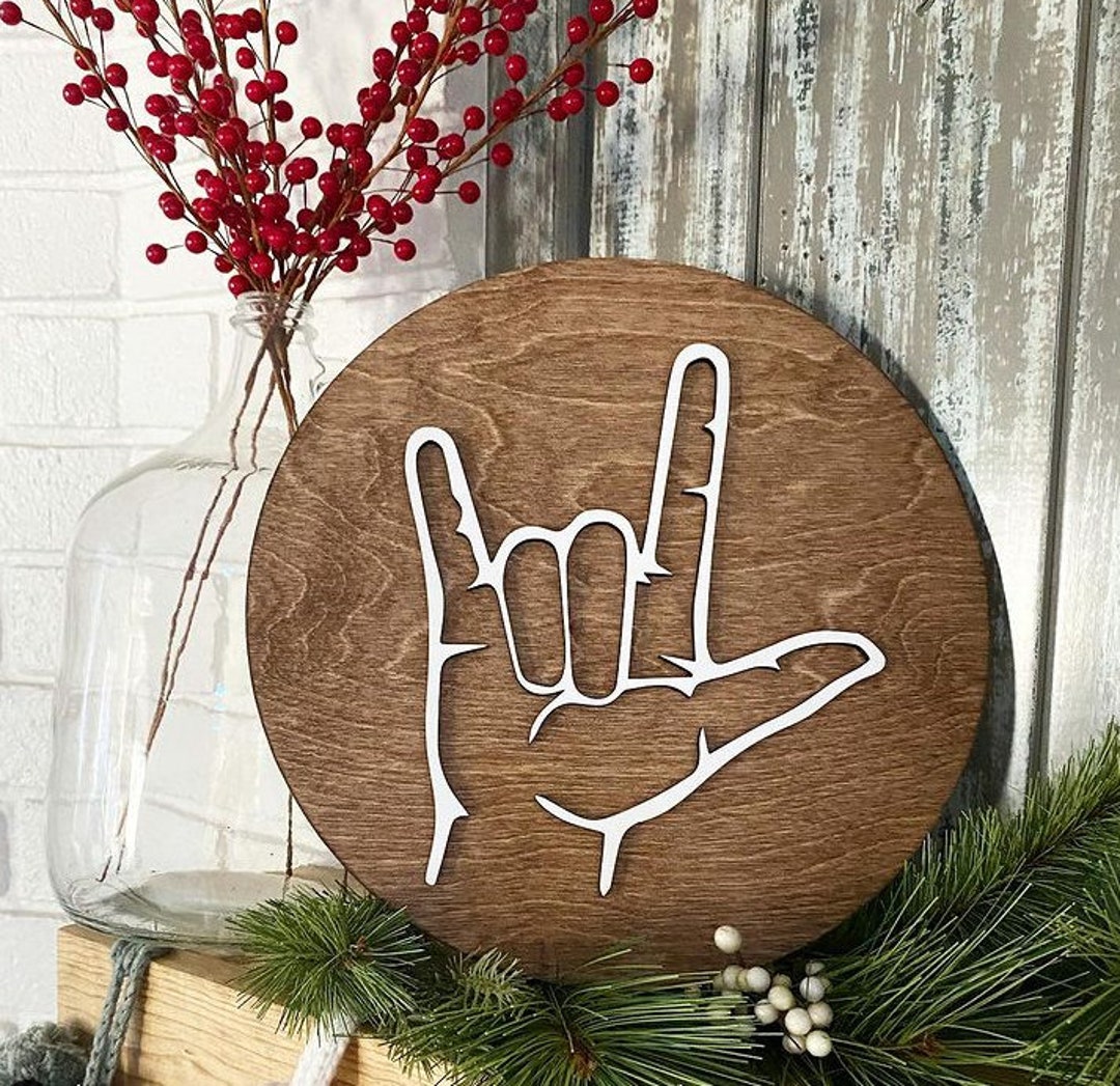 Amazon.com: I Love You Hand Gesture Pendant, I Love You Gesture Christmas  Hanging Ornament, Hand Language I Love You Sign for Christmas Tree  Decoration, Car Rear View Mirror Ornament : Home &