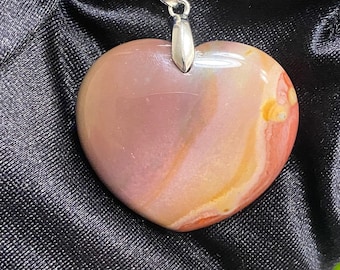 Natural Polychrome Jasper Pendant Necklace