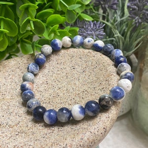 Unisex Natural Sodalite Bracelet