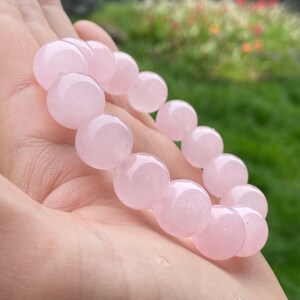 13mm Rose Quartz Bracelet