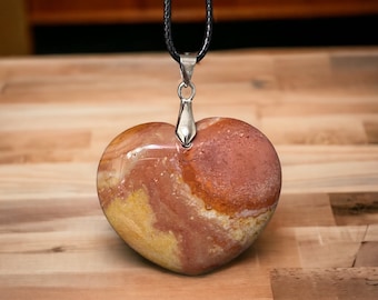 Natural Polychrome Jasper Pendant Necklace