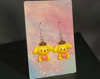 Pudding Dog Fashion Earrings