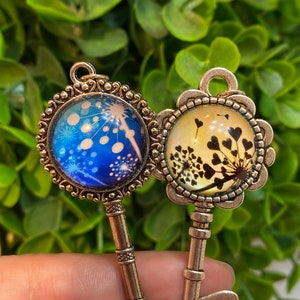 Alloy Pendant Necklaces-Mixed Designs-Keys