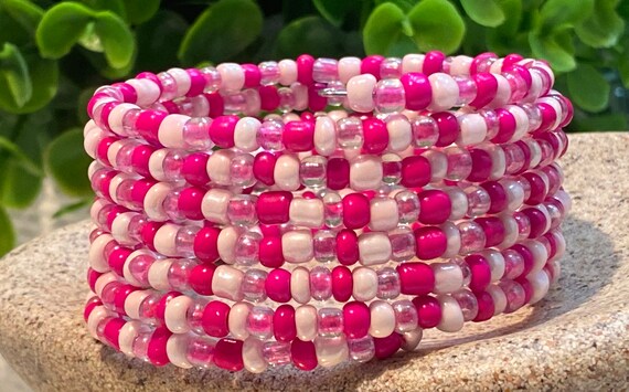 Women's beaded wrap bracelet 4pcs pink - Bracelet | alza.sk