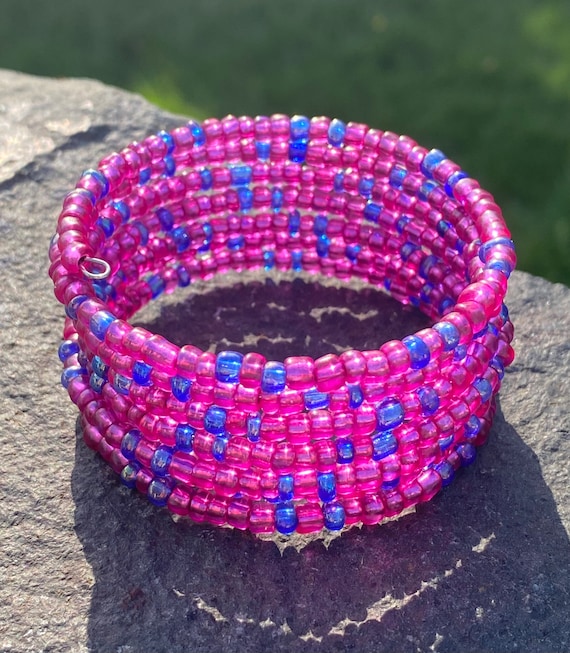 Buy online Handmade Glass Pink Bangles Set Of 8 from Imitation Jewellery  for Women by Dishu for ₹559 at 30% off | 2024 Limeroad.com