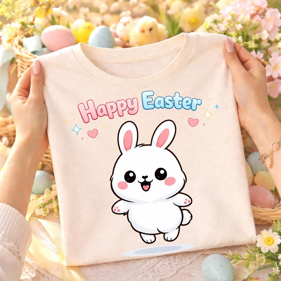Easter Cutie Bunny PNG Baby Rabbit Easter Design - Etsy