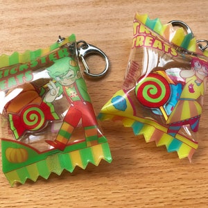Trickster Mode Jane Crocker & Jake English | Homestuck Candy Shaker Keychain Charm