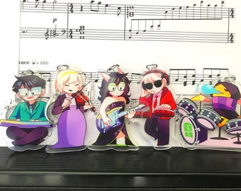 Beta Kids Musical Band | Homestuck Acrylic Keychain Charm