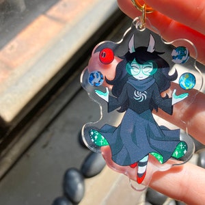 Jade Harley God Tier Witch of Space| Homestuck Acrylic Keychain Charm