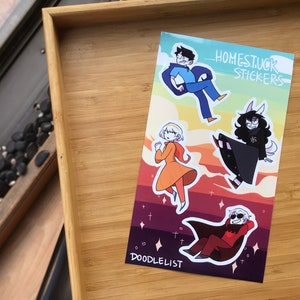 Homestuck Beta Kids Kiss cut Sticker Sheet