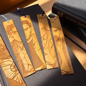 Moon Knight Bamboo Bookmark Set | Marc Spector, Steven Grant, Jake Lockley, Mr Knight & Moon Knight