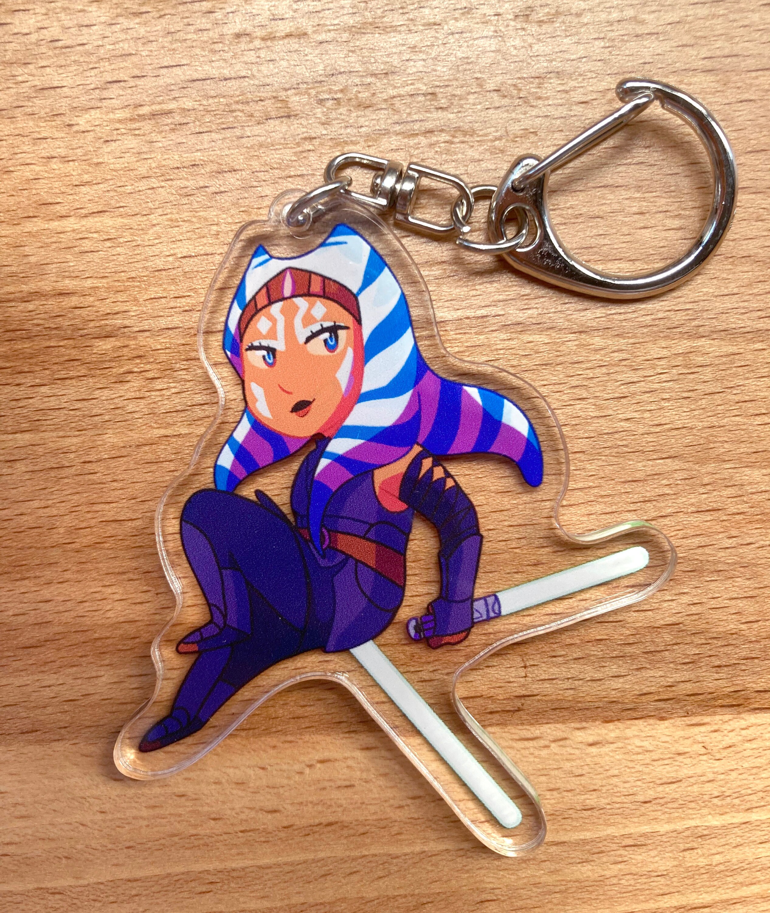 Ahsoka Tano | Star Wars Double Sided Acrylic Keychain Charm - Etsy