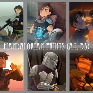 The Mandalorian Prints A4, B3)