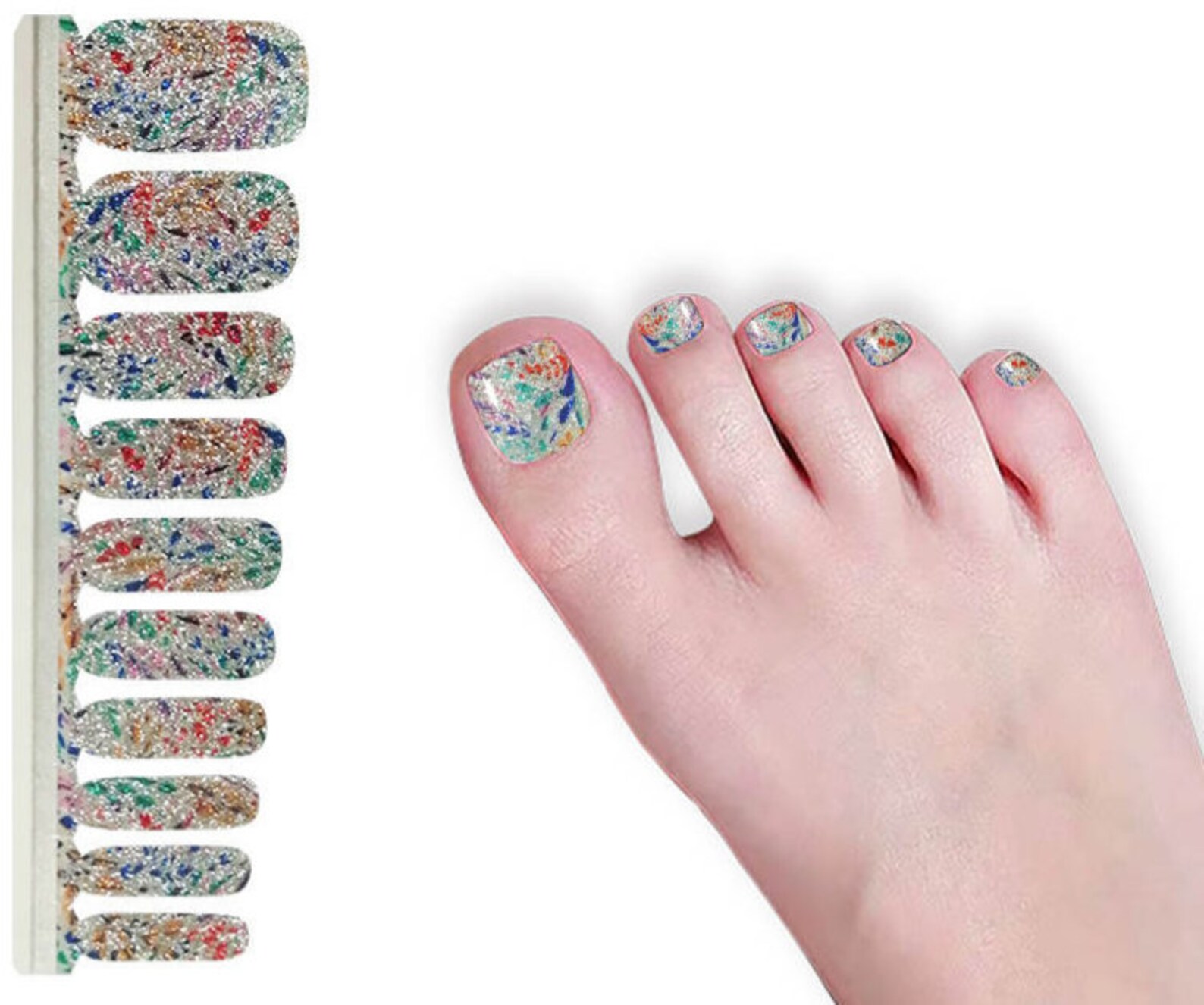 NEW Express Manicure For Toes Toenail Polish Strips Etsy