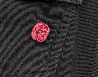 Brain Clay Pin