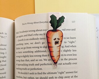 Magnetic Bookmark - Spooky Haunted Carrot