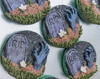Zombie Hand Crawling Out of Grave - Horror Magnet - Living Dead