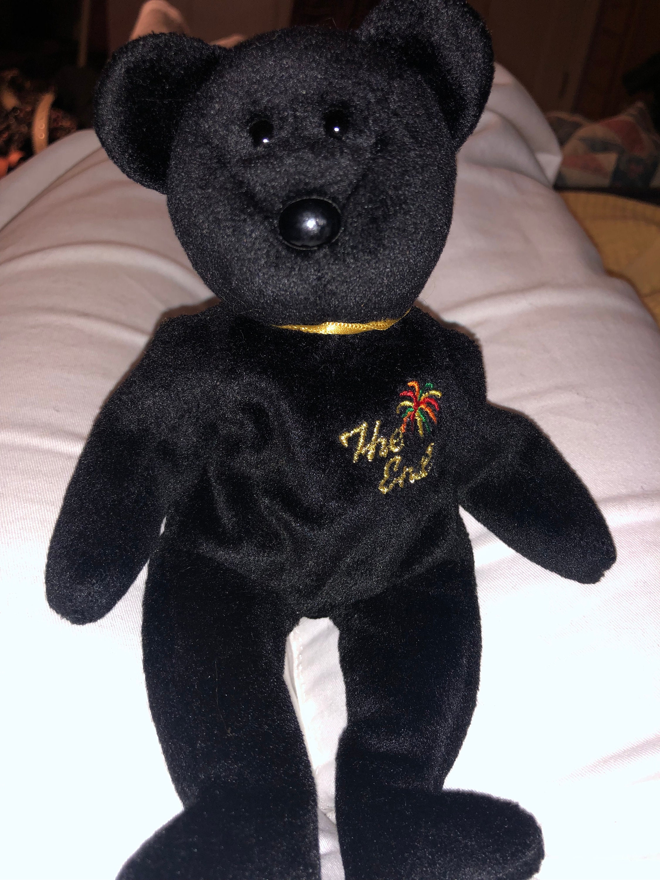 Rare the End Black Beanie Baby Etsy