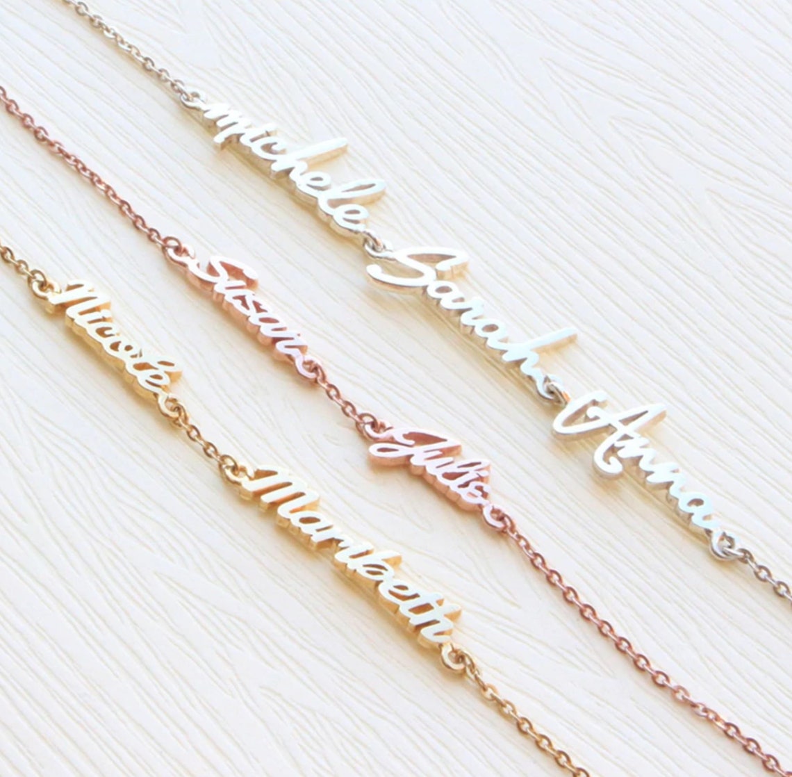 Bracelet de nom personnalisé Bijoux de familleBracelets en Etsy