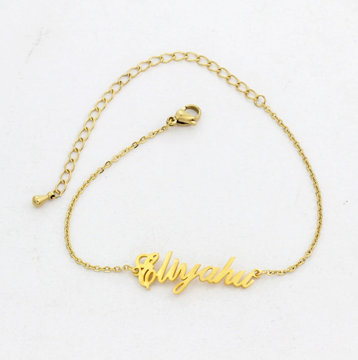 Bracelet de nom personnalisé Bijoux de familleBracelet en or Etsy France