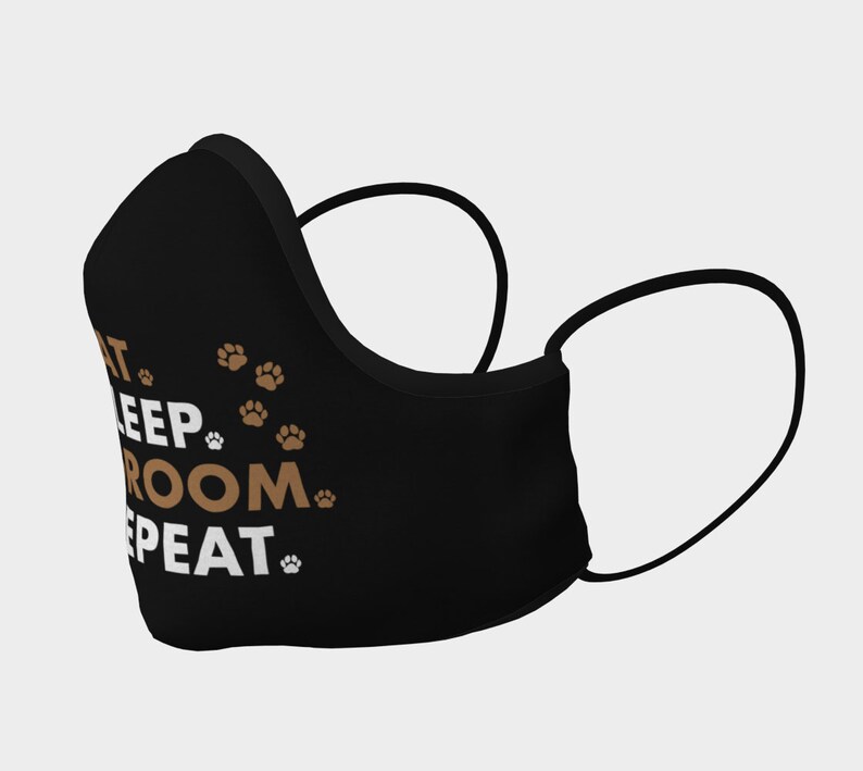 Eat Sleep Groom Mask Cute Face Mask for Dog Groomers Vets Etsy
