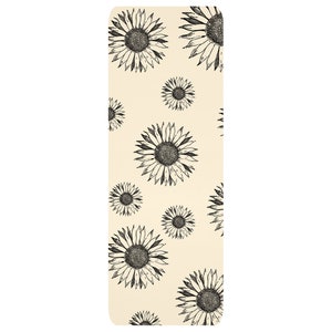 Sunflower Yoga Mat Gift for Yogis | Floral Mat For Home Studio | Meditation Cushion For Yoga Fitness Lovers | Gym Workout Mat For Trainers