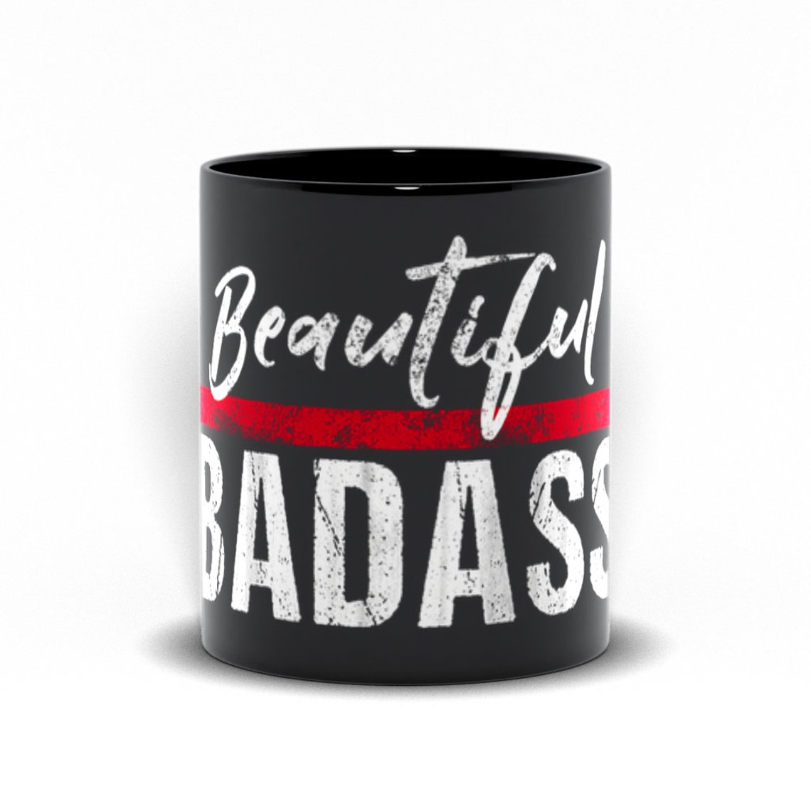 Beautiful Badass Quote Coffee Mug Funny Badass Mug Coffee Etsy