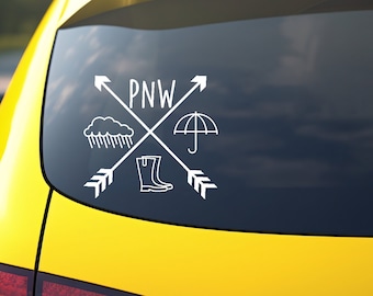 PNW Rain Vinyl Decal Sticker
