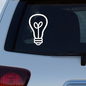 Lightbulb - Car Decal, Laptop Decal, Window or Bumper Sticker, Water Bottle
