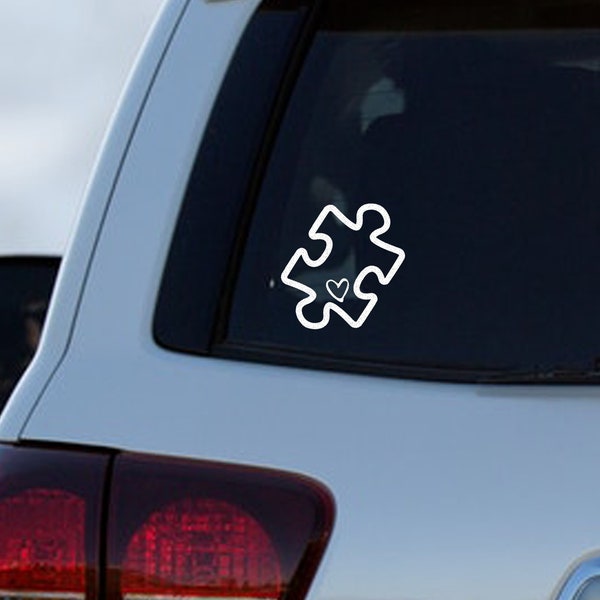 Autism Puzzle Decal - Vinyl Decal, Vinyl Sticker - Car Decal, Laptop Decal, Window or Bumper Sticker, Water Bottle